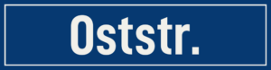 Straßenschild Oststraße