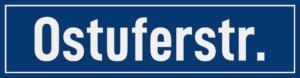 Straßenschild Ostuferstraße