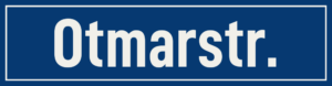 Straßenschild Otmarstraße