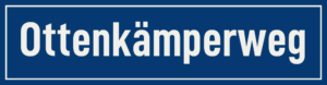 Straßenschild Ottenkämperweg