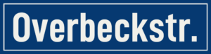 Straßenschild Overbeckstraße