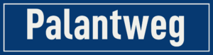 Straßenschild Palantweg