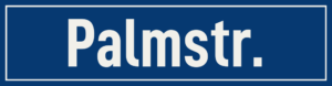 Straßenschild Palmstraße