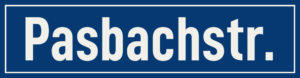 Straßenschild Pasbachstraße