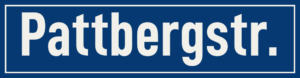 Straßenschild Pattbergstraße