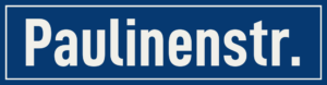 Straßenschild Paulinenstraße