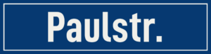 Straßenschild Paulstraße