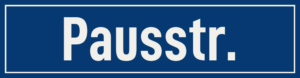 Straßenschild Pausstraße