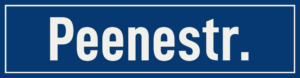 Straßenschild Peenestraße