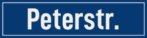 Straßenschild Peterstraße