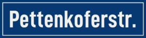Straßenschild Pettenkoferstraße