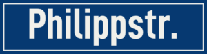 Straßenschild Philippstraße