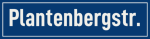 Straßenschild Plantenbergstraße
