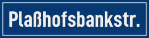 Straßenschild Plaßhofsbankstraße
