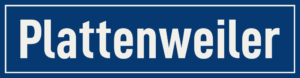 Straßenschild Plattenweiler