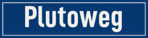 Straßenschild Plutoweg