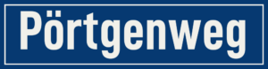 Straßenschild Pörtgenweg