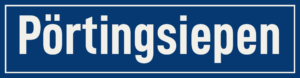 Straßenschild Pörtingsiepen