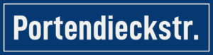 Straßenschild Portendieckstraße