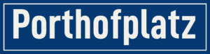 Straßenschild Porthofplatz