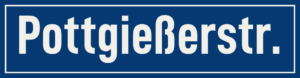Straßenschild Pottgießerstraße