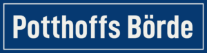 Straßenschild Potthoffs Börde
