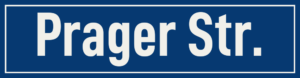 Straßenschild Prager Straße