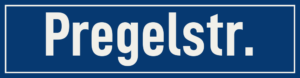 Straßenschild Pregelstraße