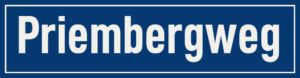 Straßenschild Priembergweg