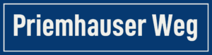 Straßenschild Priemhauser Weg