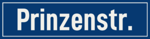Straßenschild Prinzenstraße