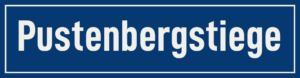 Straßenschild Pustenbergstiege