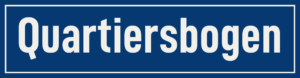 Straßenschild Quartiersbogen