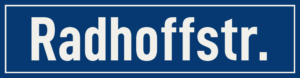 Straßenschild Radhoffstraße