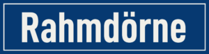 Straßenschild Rahmdörne