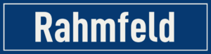 Straßenschild Rahmfeld