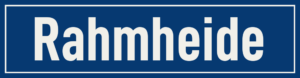 Straßenschild Rahmheide