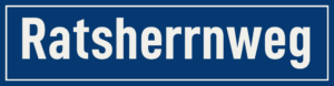 Straßenschild Ratsherrnweg