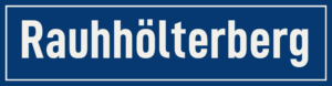 Straßenschild Rauhhölterberg