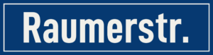 Straßenschild Raumerstraße