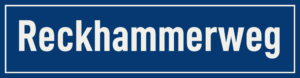 Straßenschild Reckhammerweg