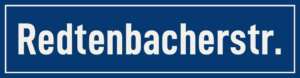 Straßenschild Redtenbacherstraße