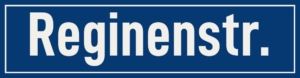 Straßenschild Reginenstraße