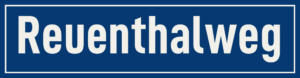 Straßenschild Reuenthalweg