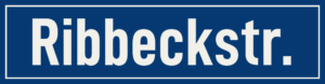 Straßenschild Ribbeckstraße