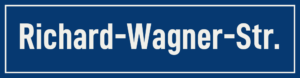 Straßenschild Richard-Wagner-Straße
