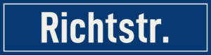 Straßenschild Richtstraße