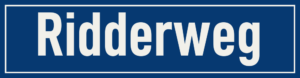 Straßenschild Ridderweg