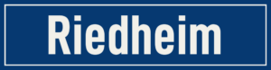 Straßenschild Riedheim