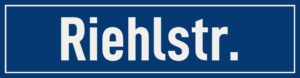 Straßenschild Riehlstraße